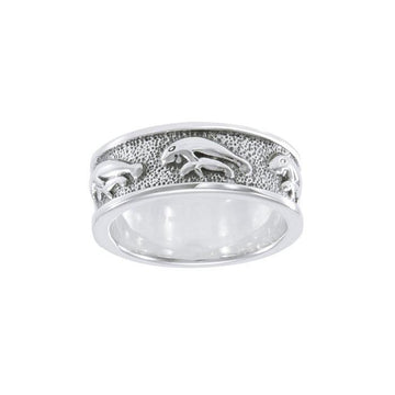 Mother Manatee Silver Ring TRI034 - Jewelry